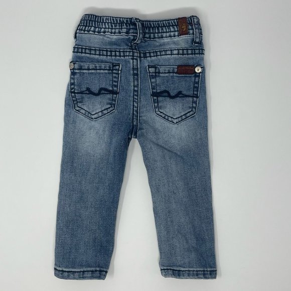 7 For All Mankind Baby Girls Skinny Jeans 12m - Picture 2 of 4